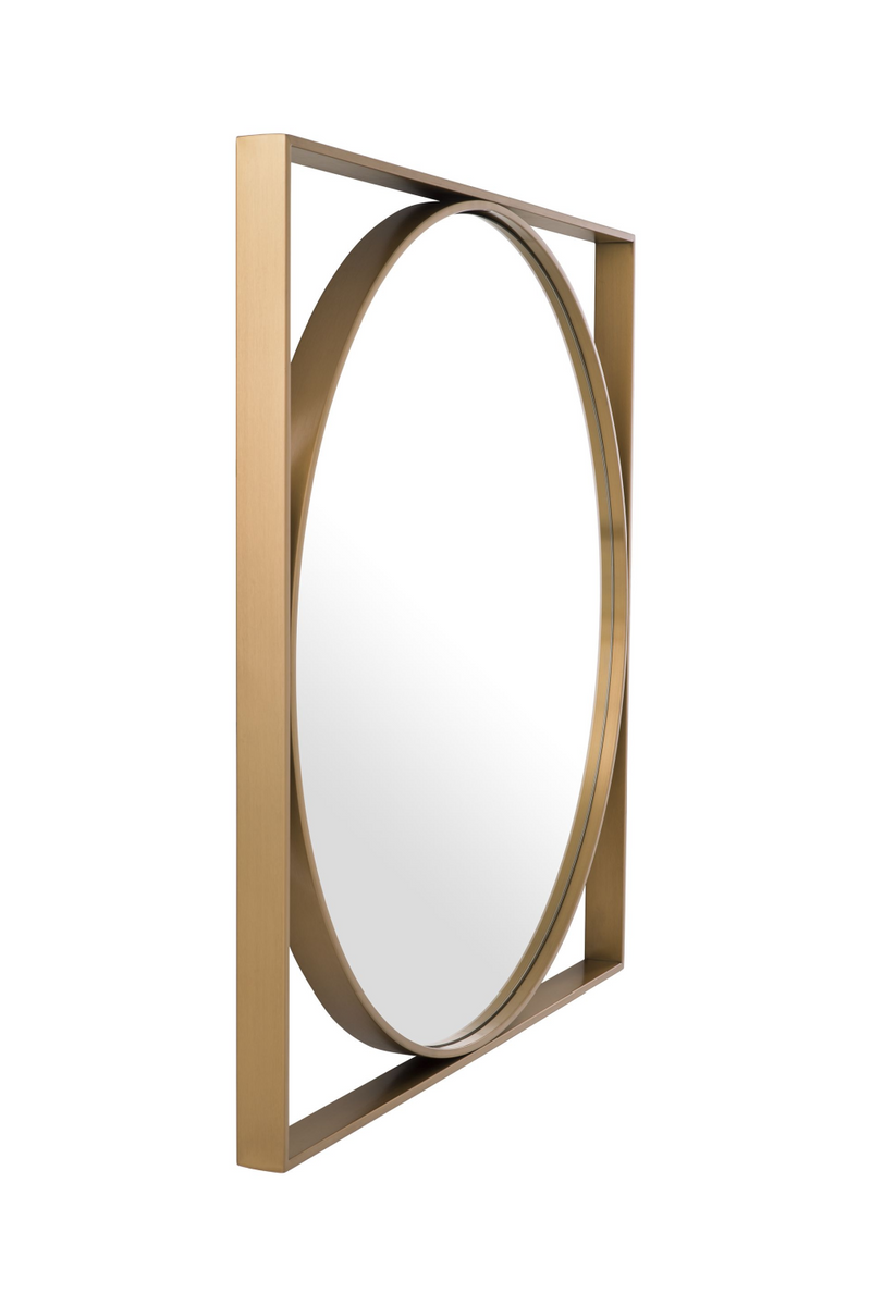 Square Framed Round Mirror | Eichholtz Montauk | Eichholtzmiami.com