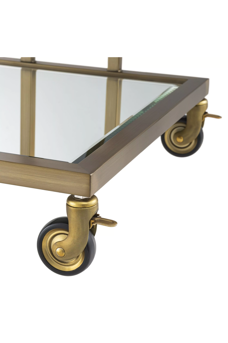 Stainless Steel Framed Glass Trolley | Eichholtz Beverly Hills | Eichholtzmiami.com