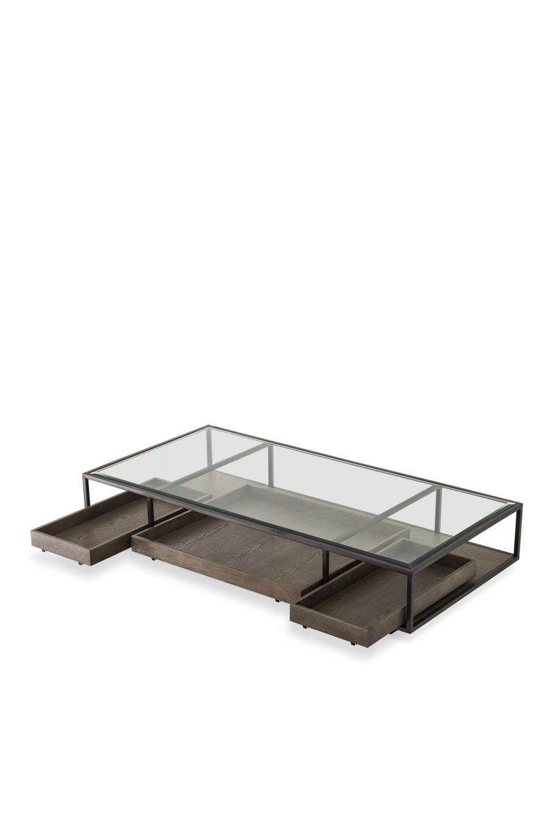 Bronze Framed Glass Coffee Table | Eichholtz Roxton | Eichholtz Miami