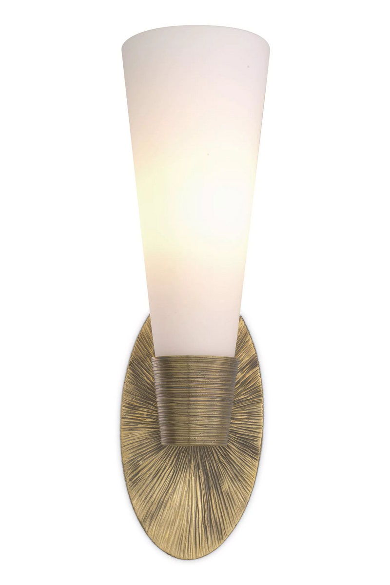 White Glass Wall Lamp | Eichholtz Nolita | Eichholtz Miami