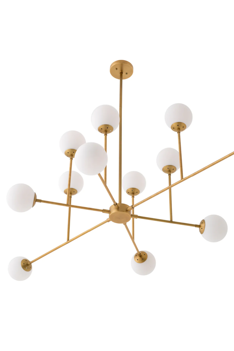 White Glass Orbs Chandelier | Eichholtz Aram | Eichholtzmiami.com