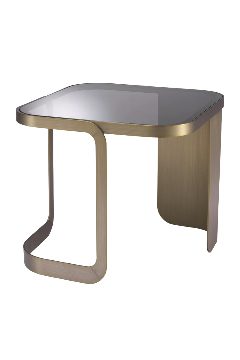 Architectural Brass Framed Side Table | Eichholtz Numa | Eichholtzmiami.com