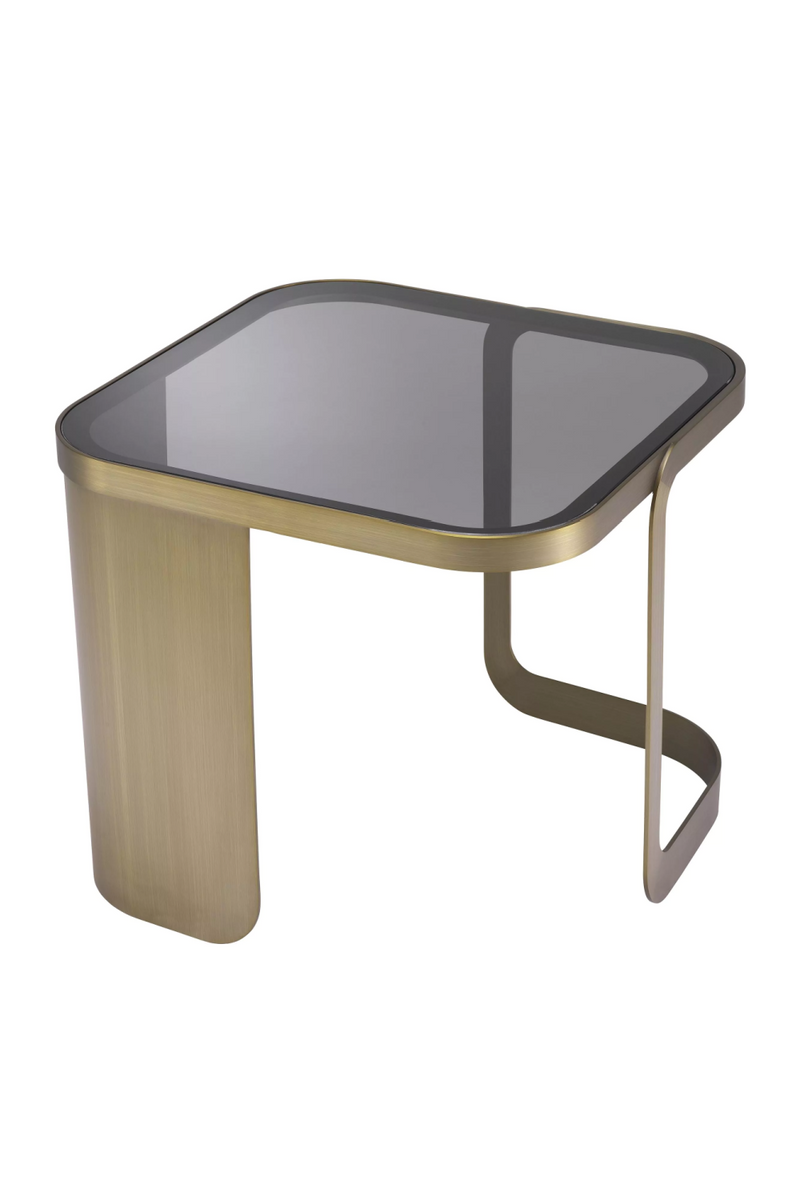 Architectural Brass Framed Side Table | Eichholtz Numa | Eichholtzmiami.com