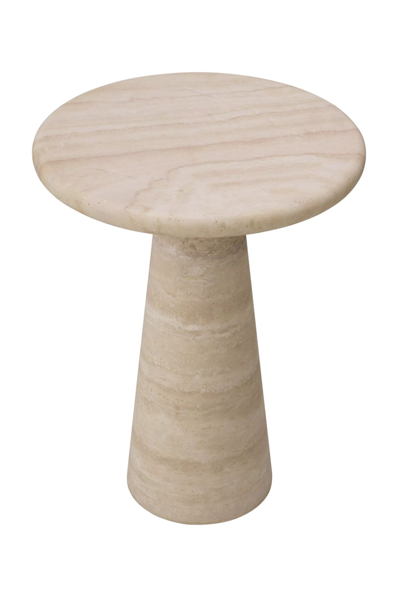 Natural Limestone Pedestal Side Table | Eichholtz Adriana | Eichholtz Miami