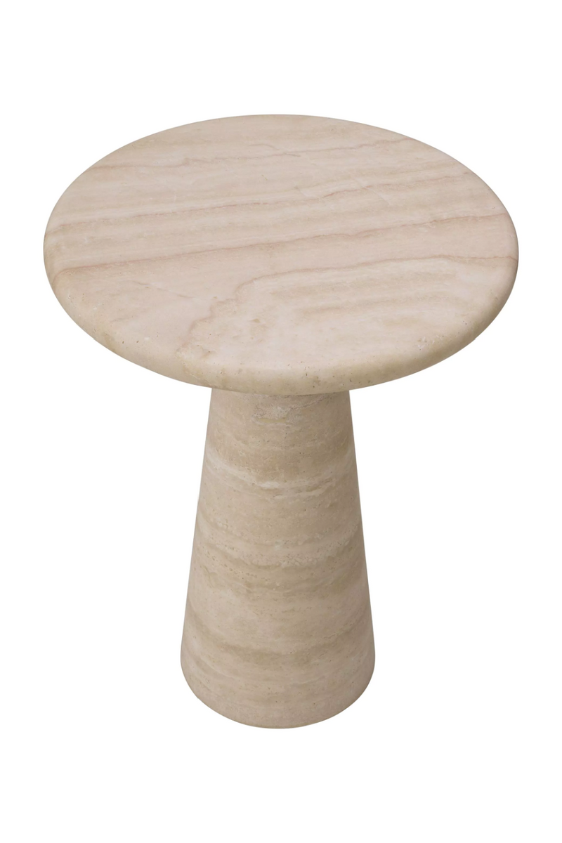 Natural Limestone Pedestal Side Table | Eichholtz Adriana | Eichholtz Miami