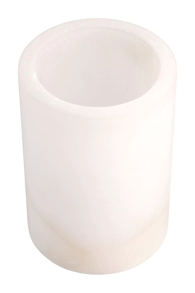 Cylindrical Translucent Alabaster Candle Holder | Eichholtz Mercer | Eichholtzmiami.com