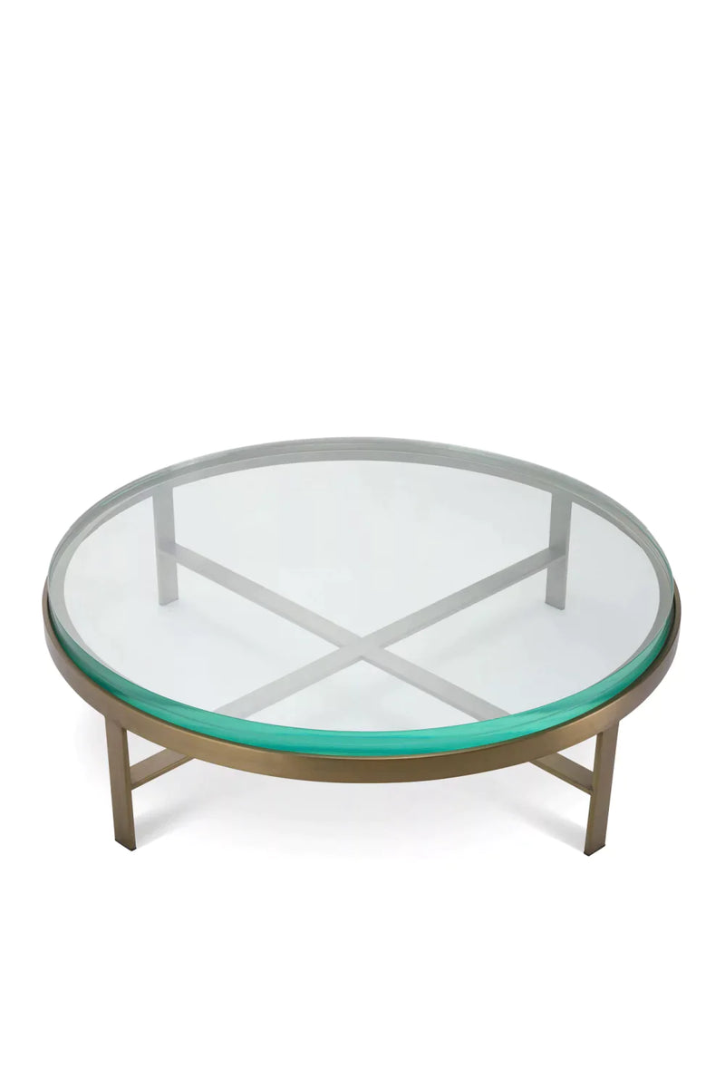 Round Clear Glass Coffee Table | Eichholtz Hoxton | Eichholtzmiami.com