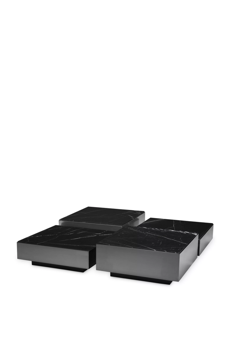 Black Marble Coffee Table Set (4) | Eichholtz Esposito | Eichholtzmiami.com