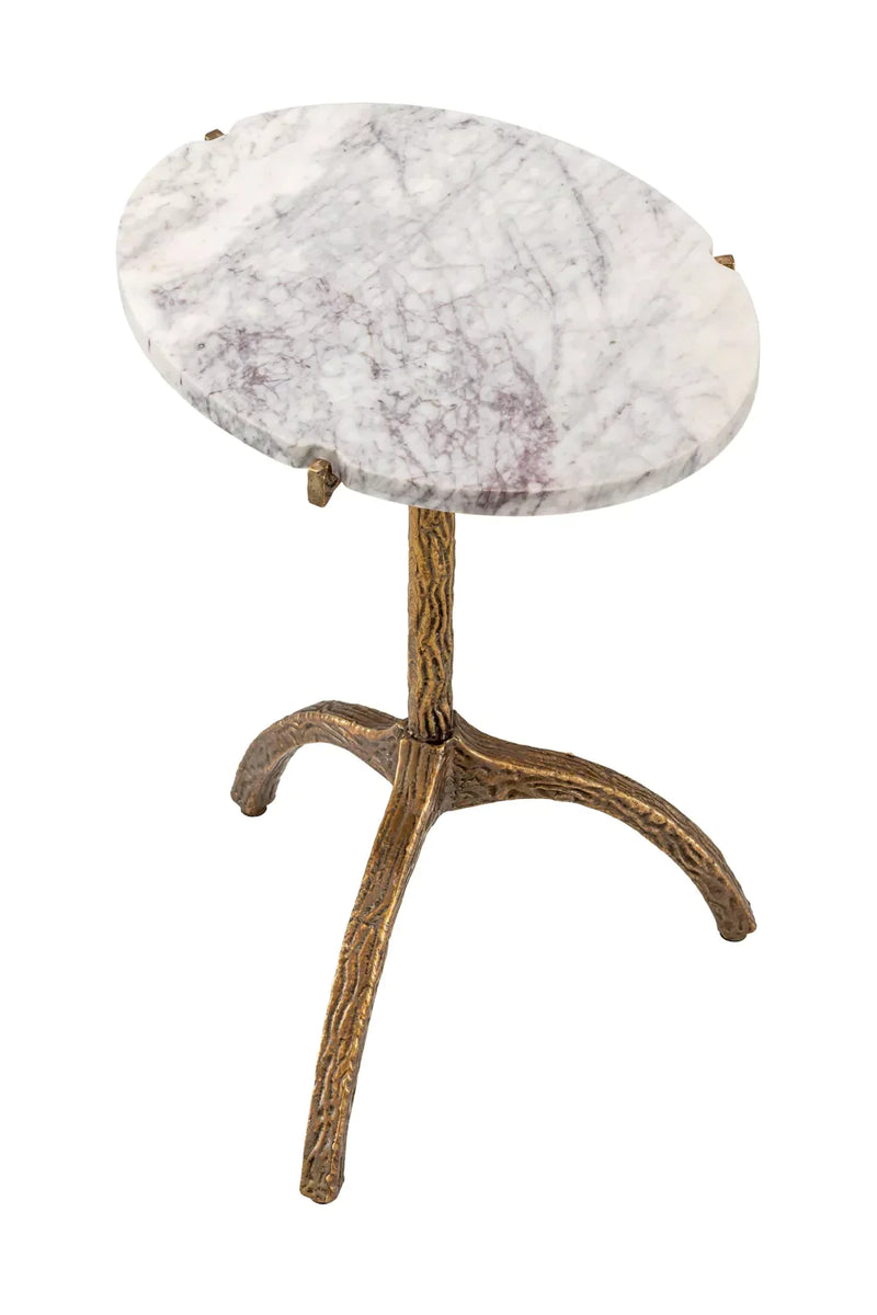 Marble Oval Side Table | Eichholtz Cortina | Eichholtzmiami.com