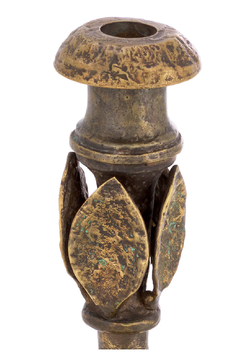 Antique Brass Candle Holder S | Eichholtz Santoro | Eichholtzmiami.com