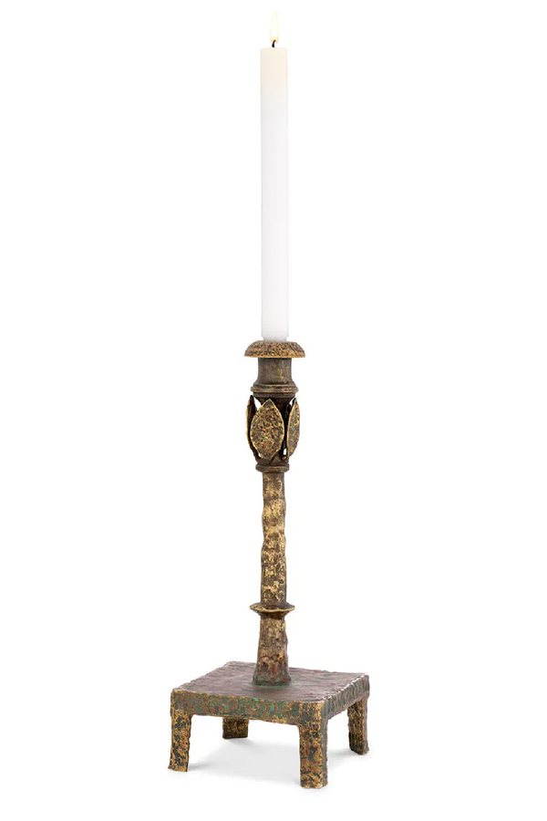 Antique Brass Candle Holder S | Eichholtz Santoro | Eichholtzmiami.com
