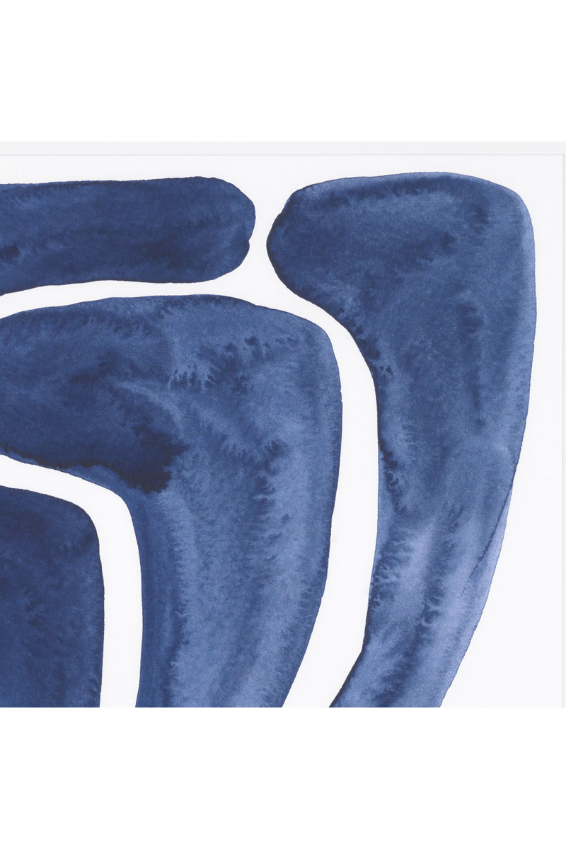 White Framed Art Print Set (2) | Eichholtz Blue Stylized Leaf | Eichholtz Miami