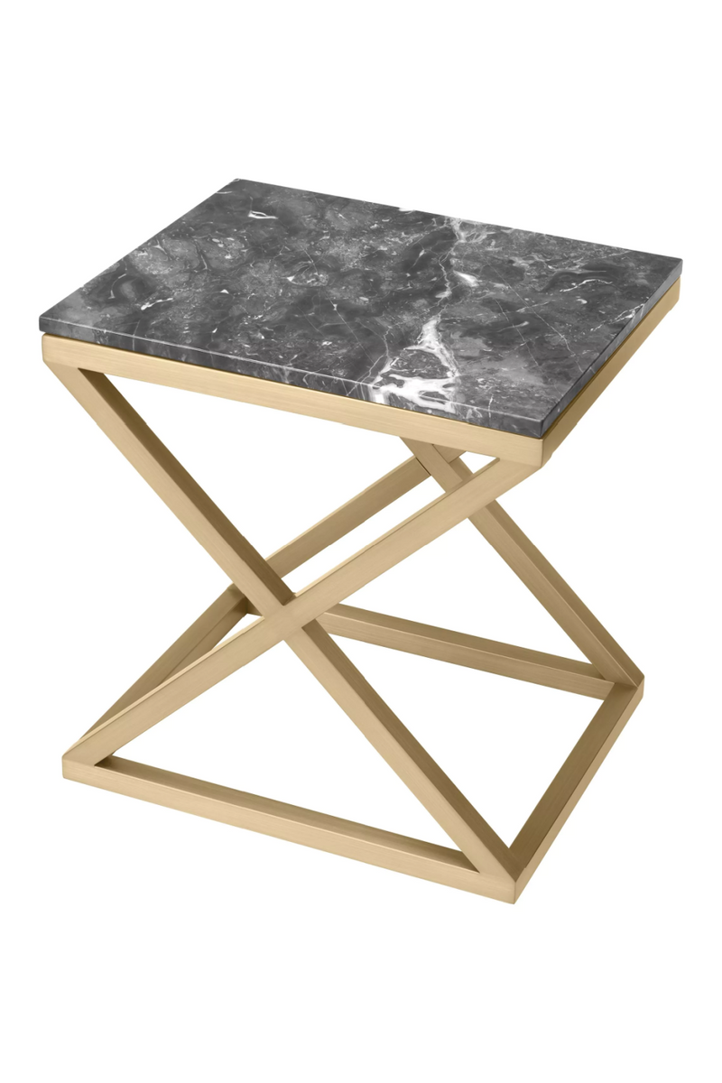 Contemporary Marble Side Table | Eichholtz Criss Cross | Eichholtzmiami.com