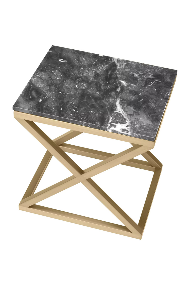 Contemporary Marble Side Table | Eichholtz Criss Cross | Eichholtzmiami.com