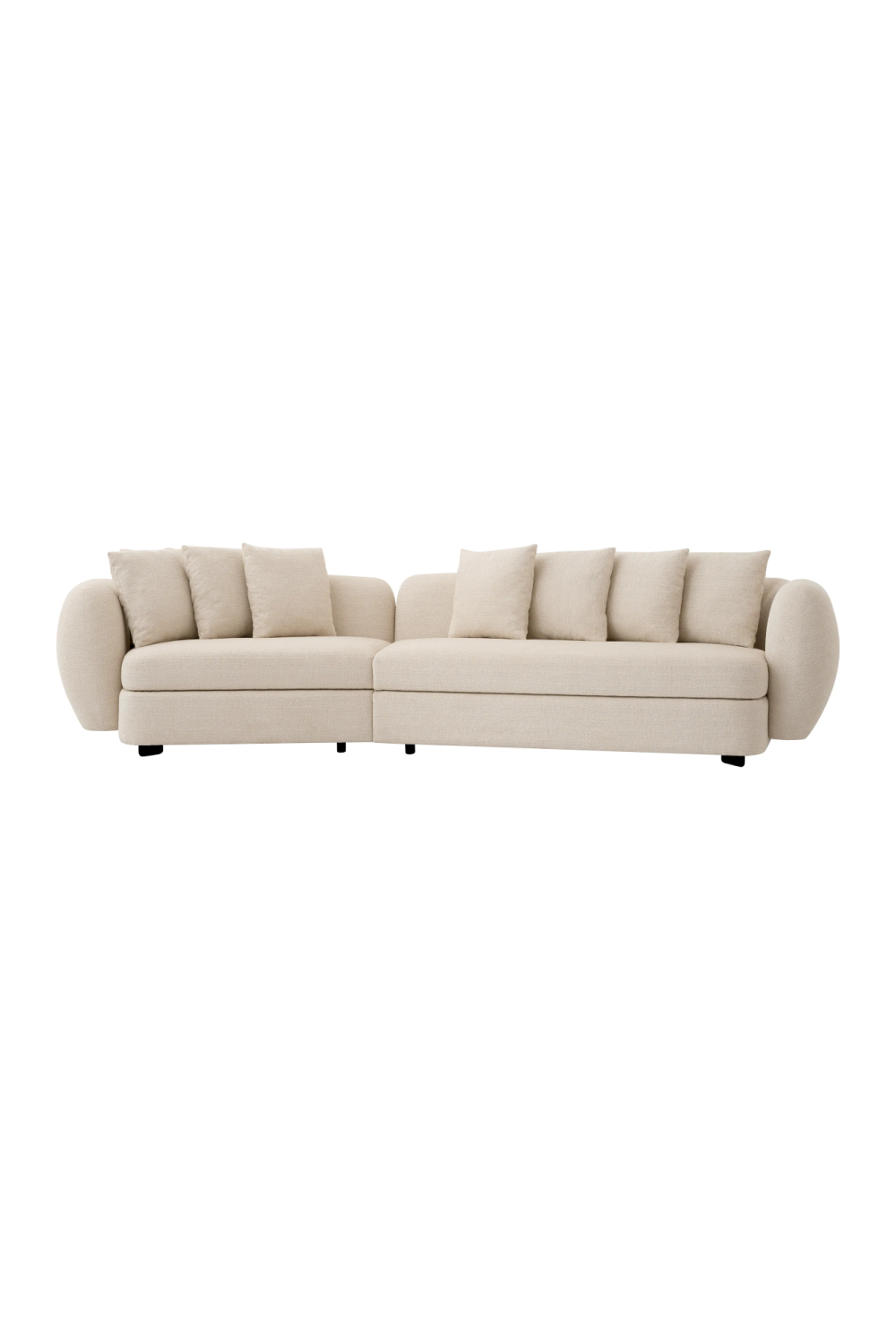 Beige Modern Sofa With Cushions | Eichholtz Sidney | Eichholtz Miami