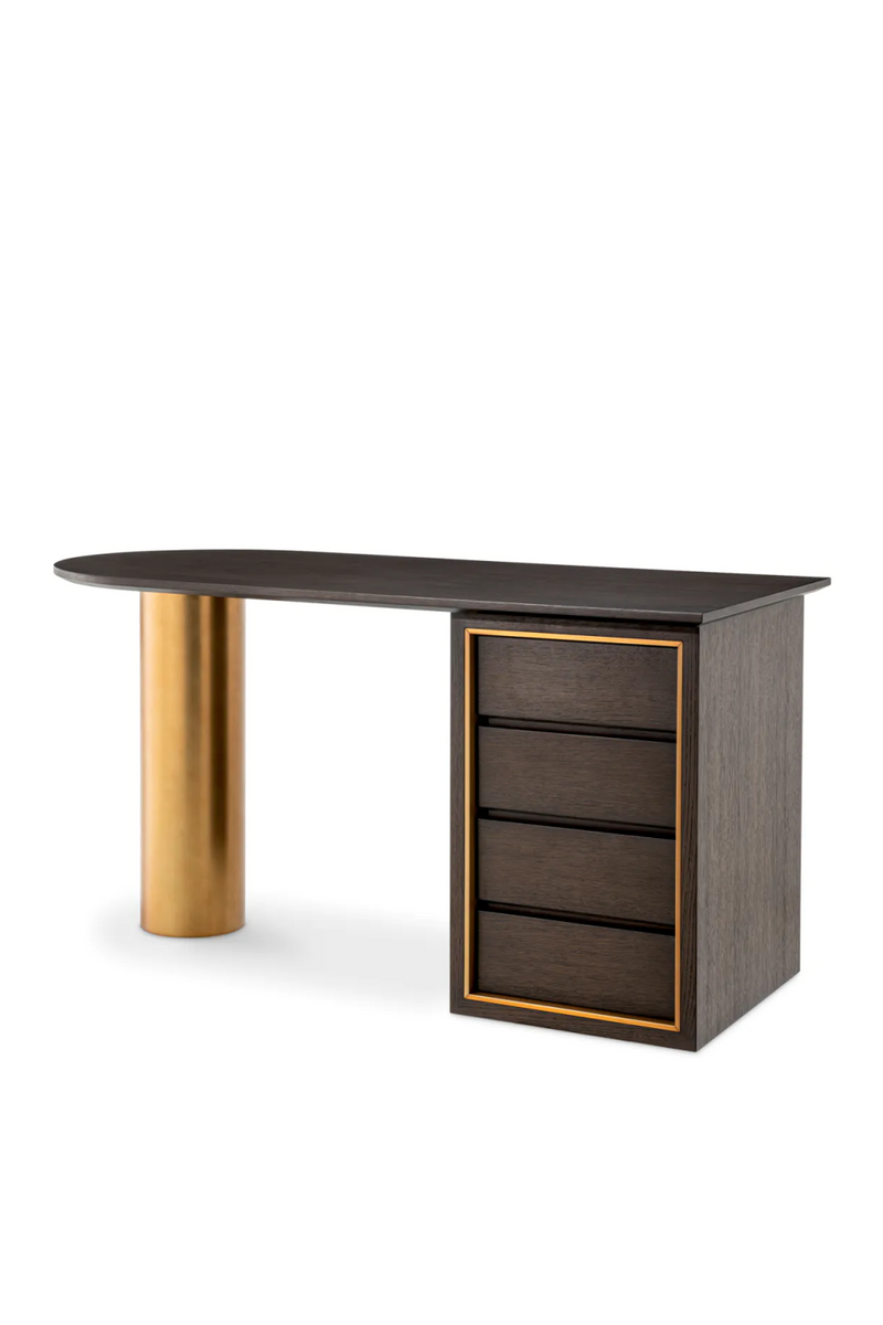 Brown Oak Contemporary Desk | Eichholtz Del Rio | Eichholtzmiami.com