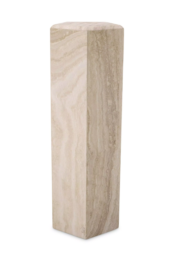 Hexagonal Travertine Column | Eichholtz Cuneo | Eichholtzmiami.com