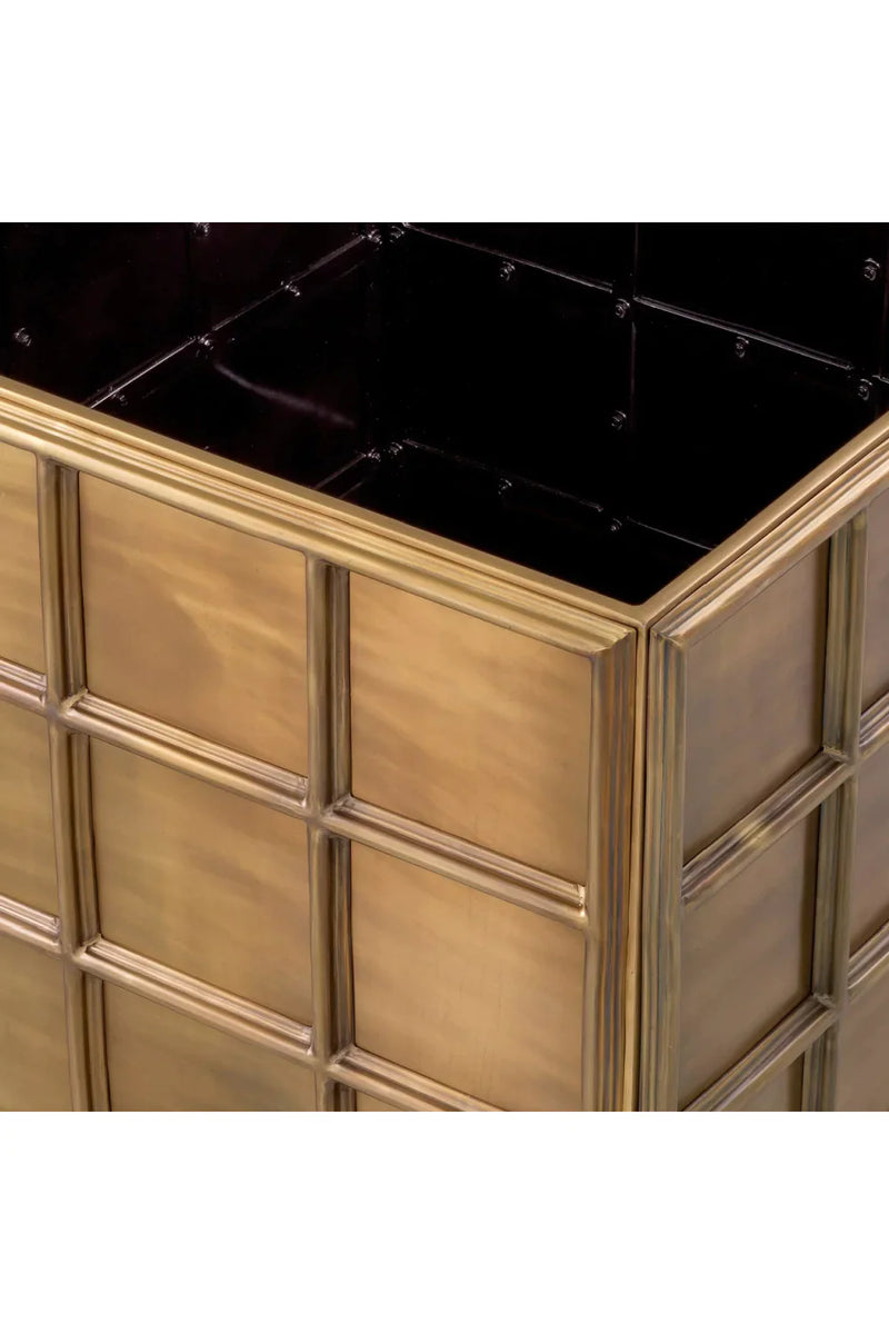 Square Vintage Brass Planter | Eichholtz Grid | Eichholtzmiami.com