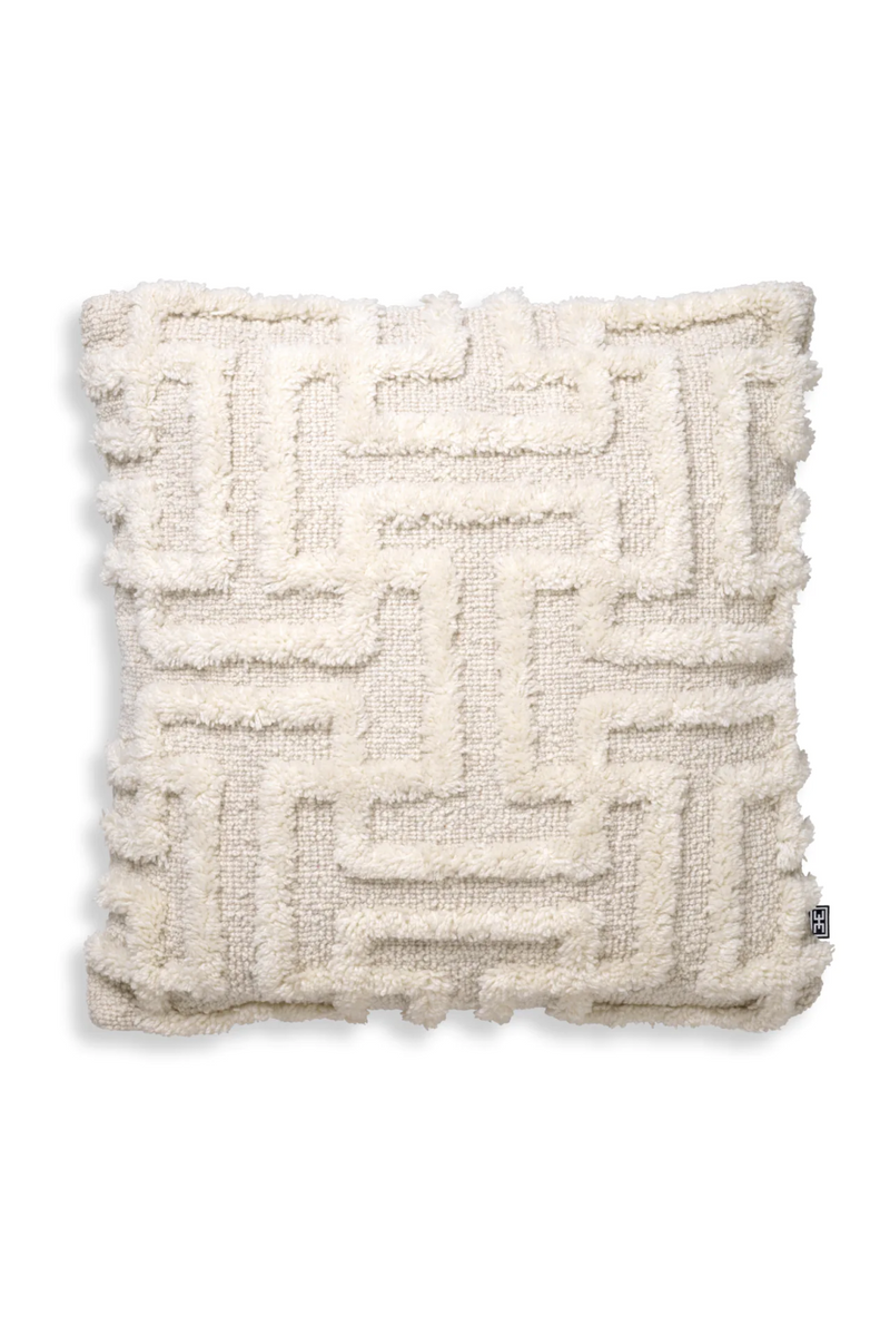 Maze Patterned Wool Cushion | Eichholtz Amphion | Eichholtzmiami.com