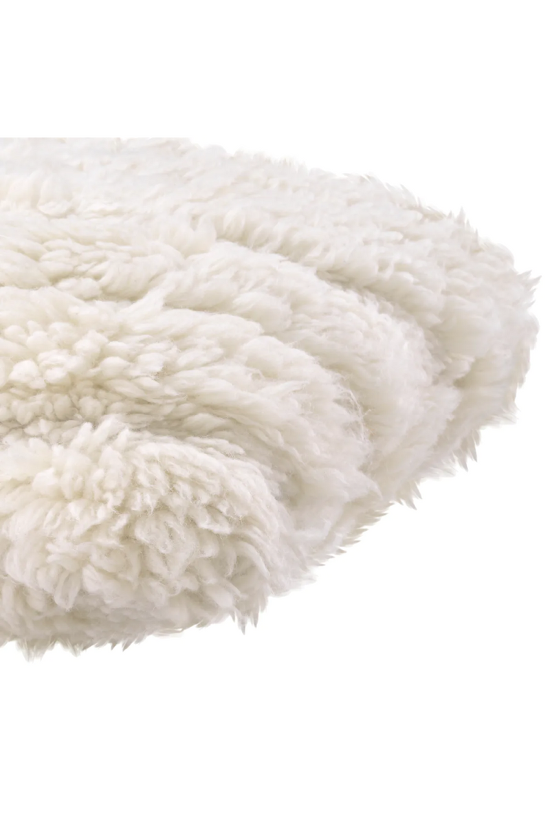 White Hand-Tufted Wool Cushion S | Eichholtz Andres | ichholtzmiami.com