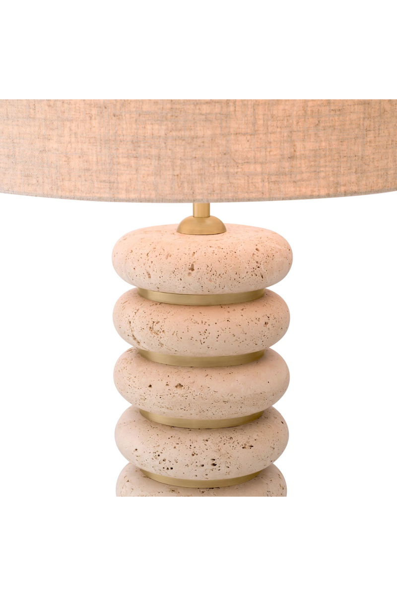 Sculptural Travertine Table Lamp | Eichholtz Baron | Eichholtzmiami.com