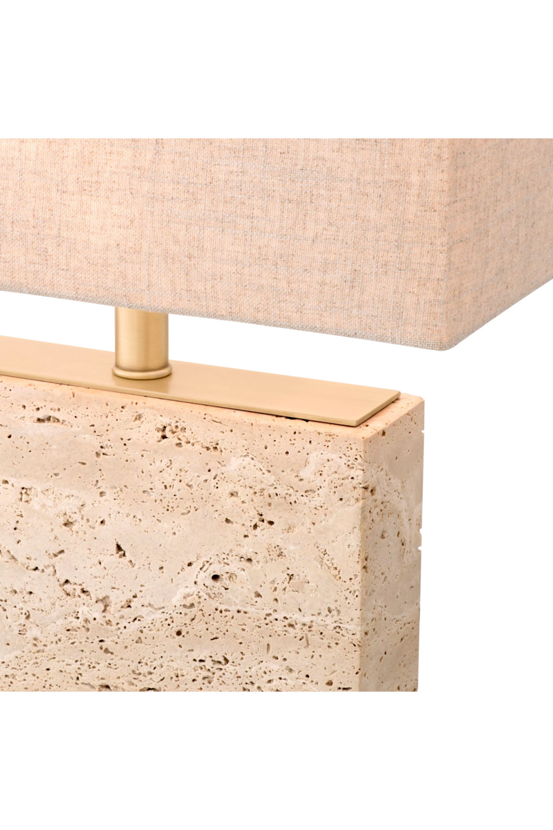 Modern Travertine Table Lamp | Eichholtz Newton | Eichholtzmiami.com