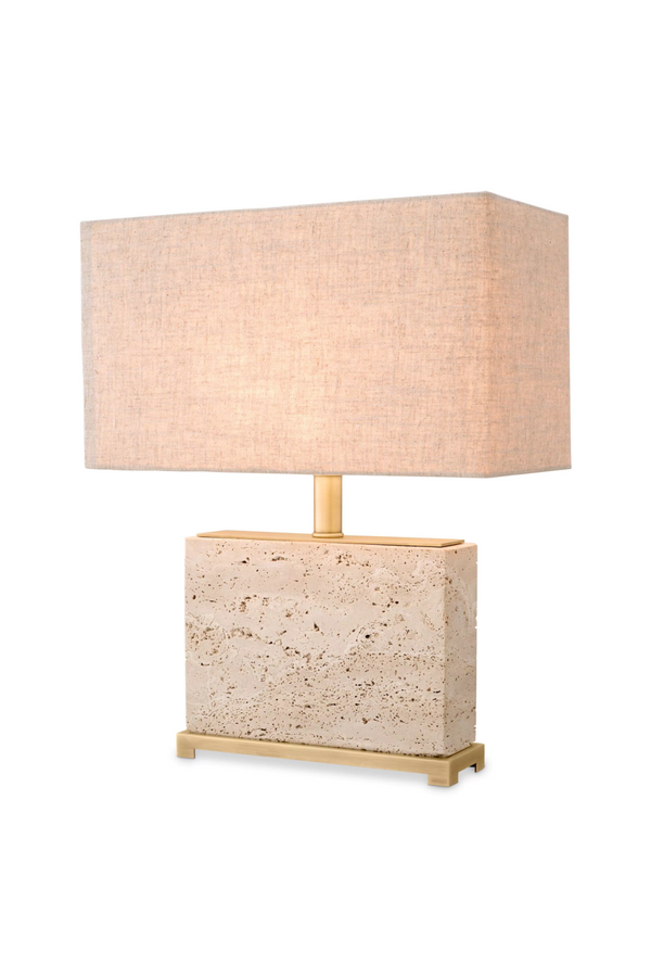 Modern Travertine Table Lamp | Eichholtz Newton | Eichholtzmiami.com