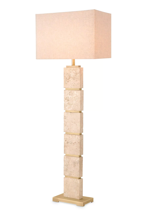 Contemporary Travertine Floor Lamp | Eichholtz Newton | Eichholtzmiami.com