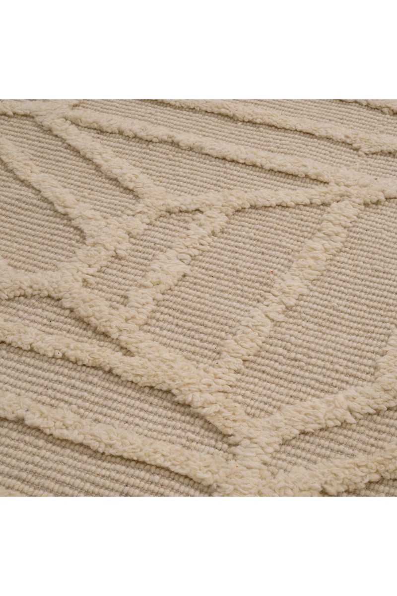 Cream Handwoven Wool Carpet | Eichholtz San Juan | Eichholtzmiami.com