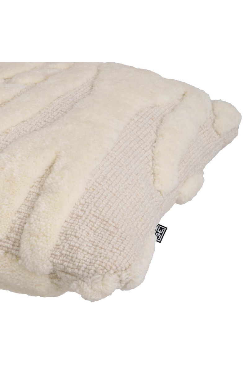 White Woven Wool Cushion | Eichholtz Zenon | Eichholtzmiami.com