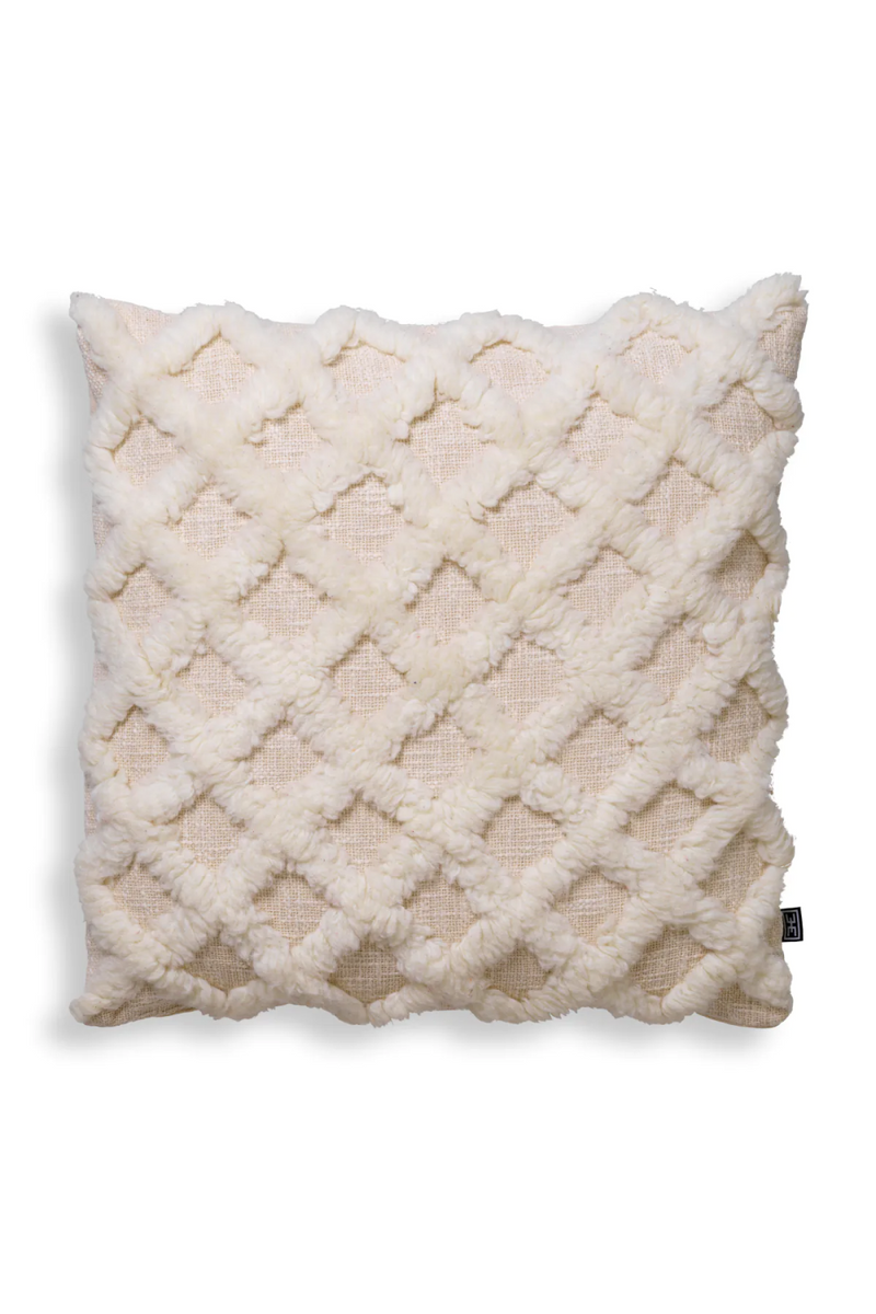 Contemporary White Wool Cushion | Eichholtz Arsenio | Eichholtzmiami.com