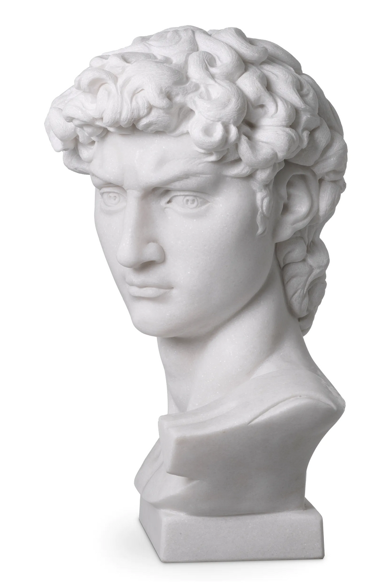 White Marble Head Sculpture | Eichholtz David | Eichholtzmiami.com