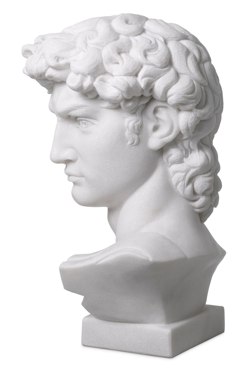 White Marble Head Sculpture | Eichholtz David | Eichholtzmiami.com