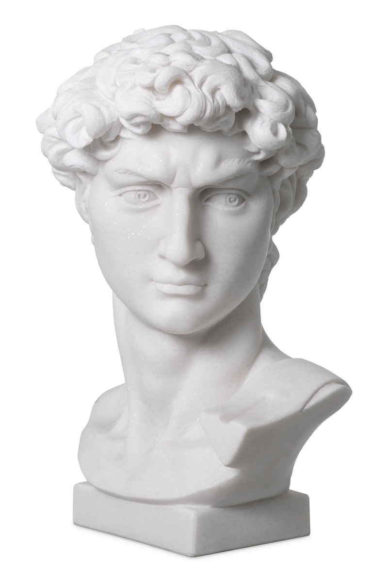 White Marble Head Sculpture | Eichholtz David | Eichholtzmiami.com