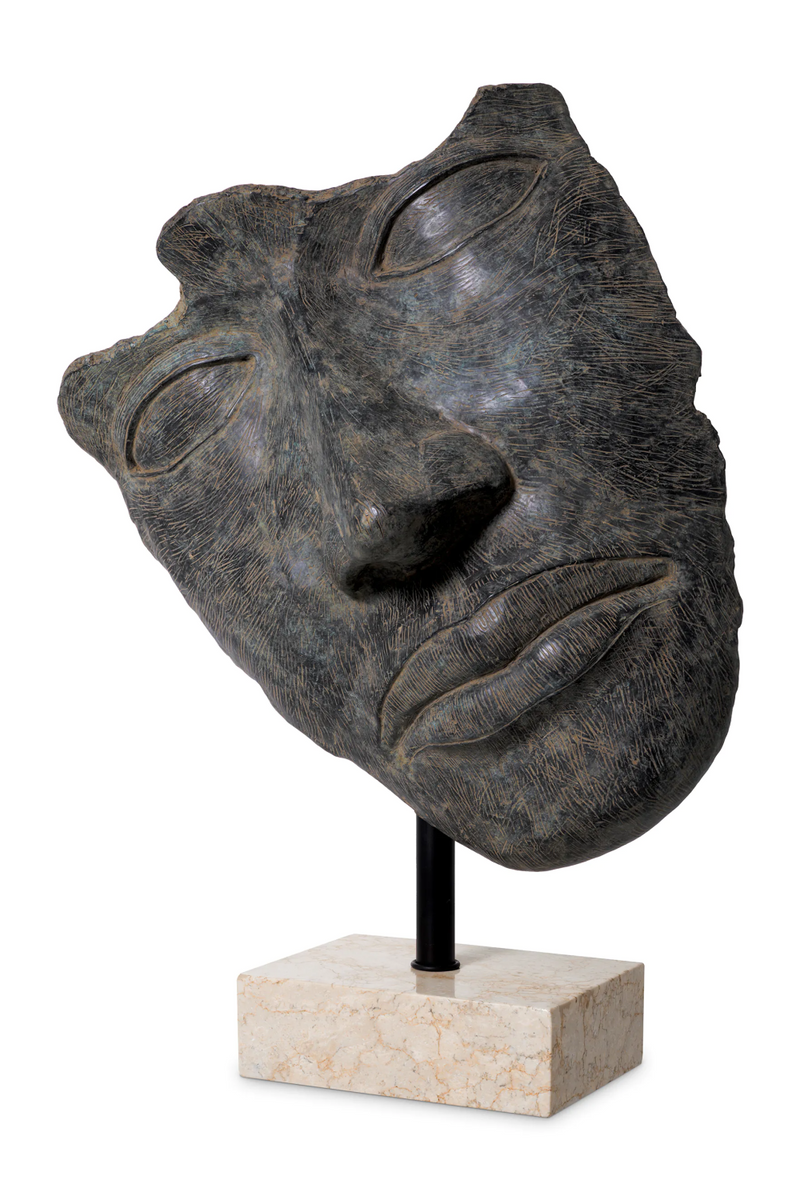 Antique Bronze Face Sculpture | Eichholtz Heros | Eichholtzmiami.com