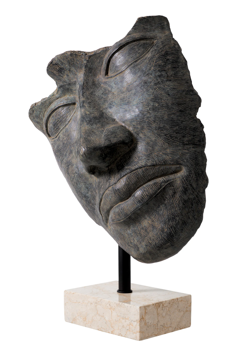 Antique Bronze Face Sculpture | Eichholtz Heros | Eichholtzmiami.com