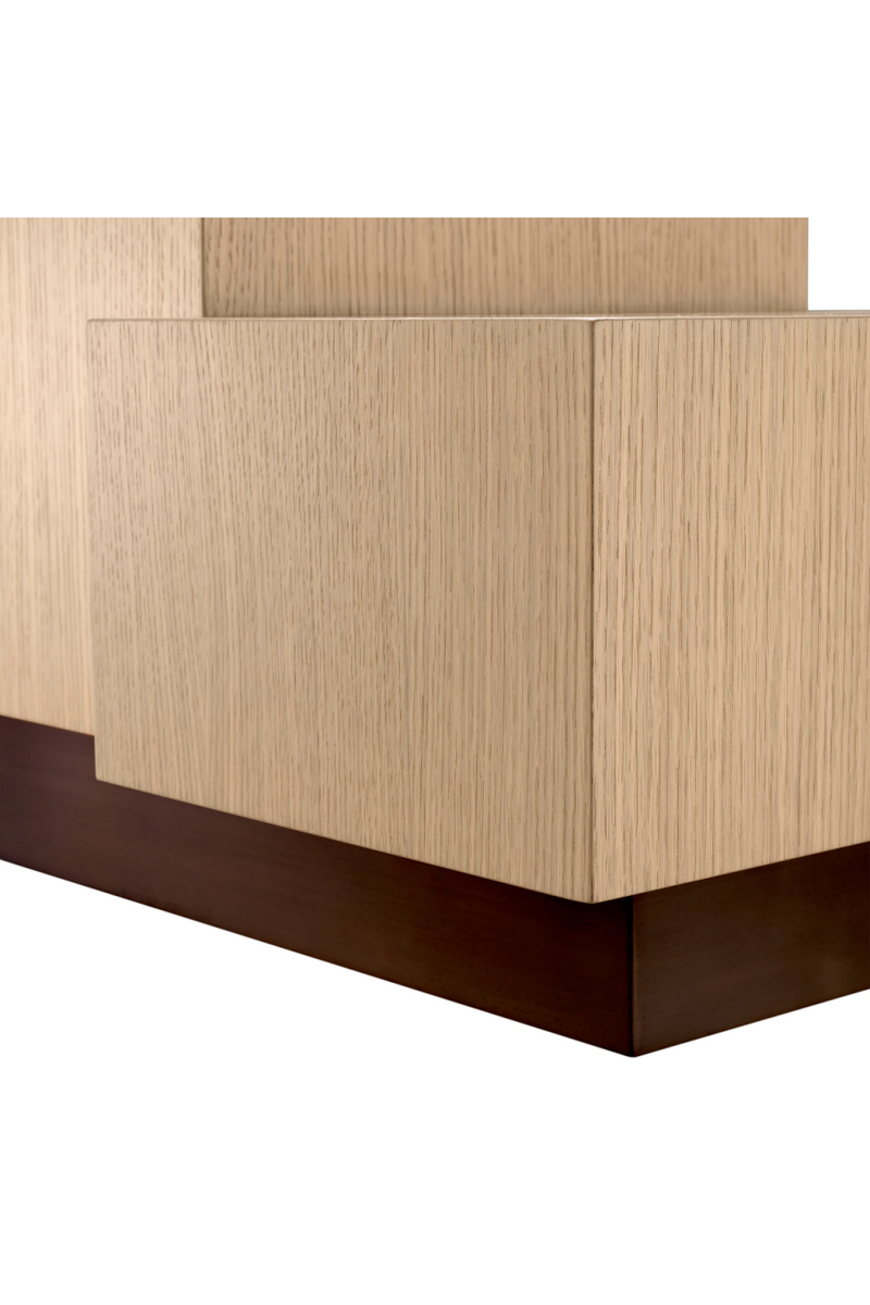 Oak Geometrical Side Table | Eichholtz Nerone  | Eichholtzmiami.com