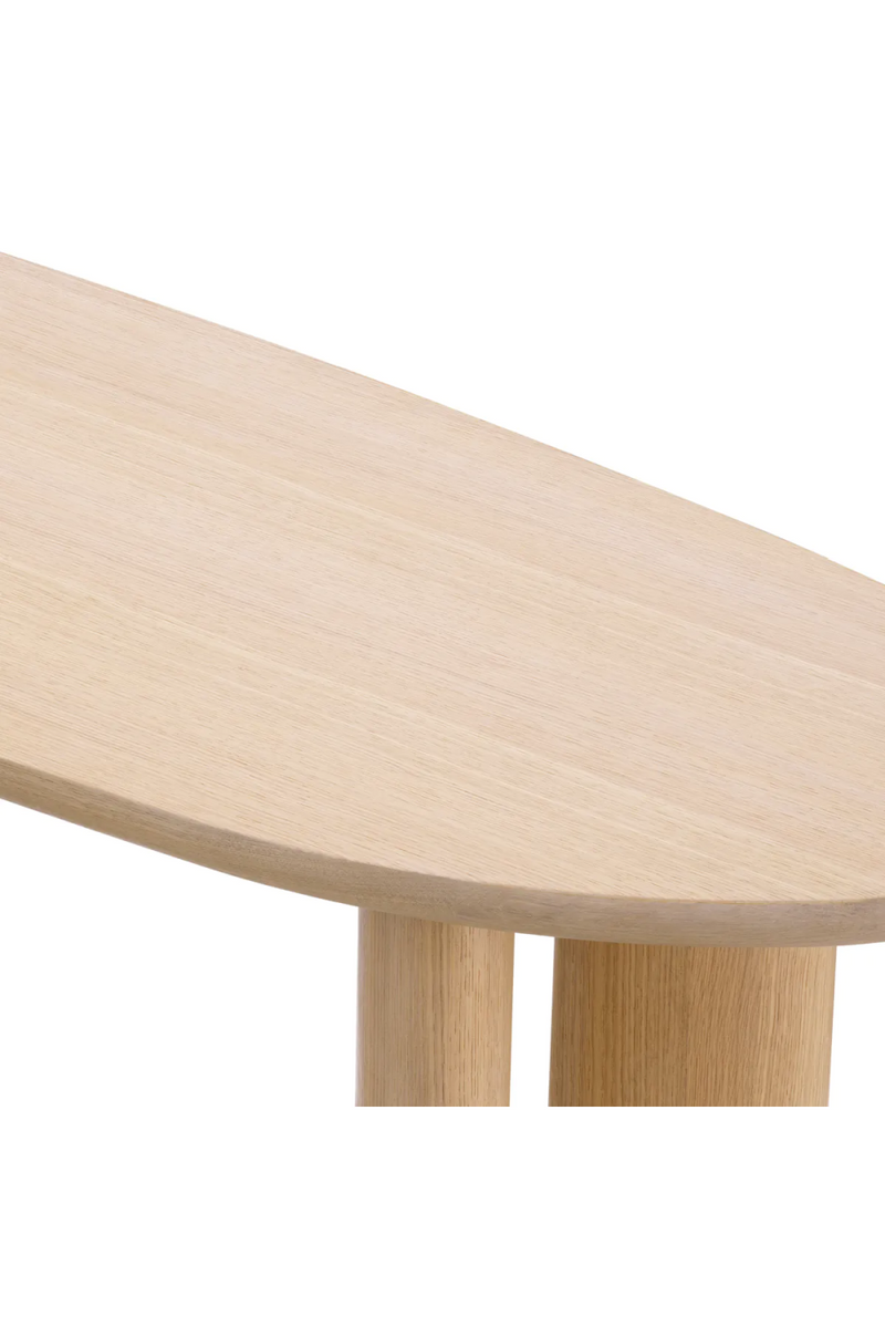 Scandi Oak Oval Console Table | Eichholtz Lindner | Eichholtzmiami.com