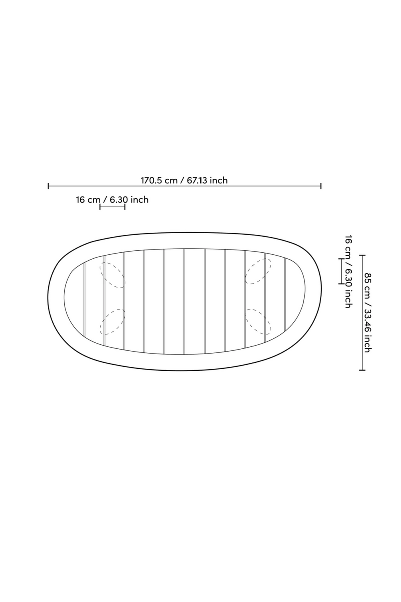 Teak Outdoor Coffee Table | Eichholtz Free Form | Eichholtzmiami.com