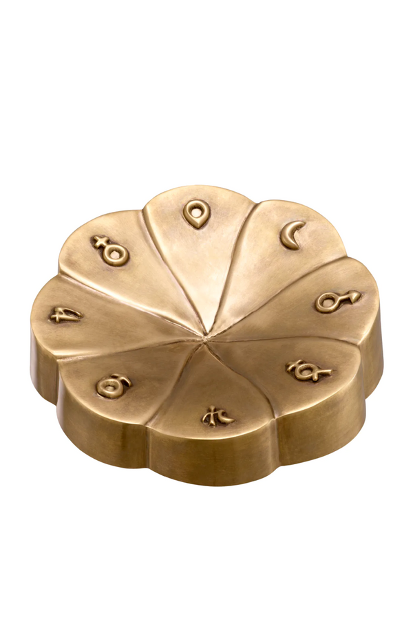 Gold Flower-Shaped Decorative Object | Eichholtz Lumeria | Eichholtzmiami.com