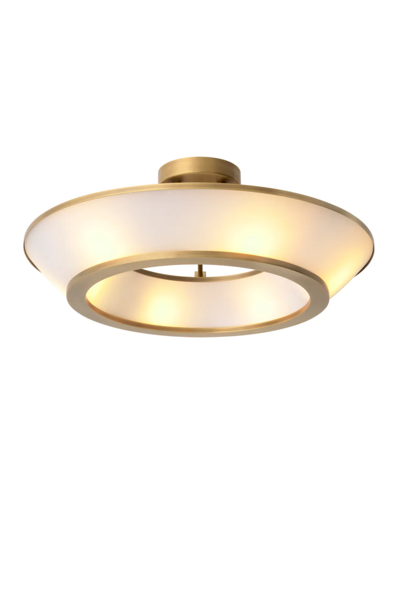 White Glass Ceiling Lamp | Eichholtz Ferette | Eichholtzmiami.com