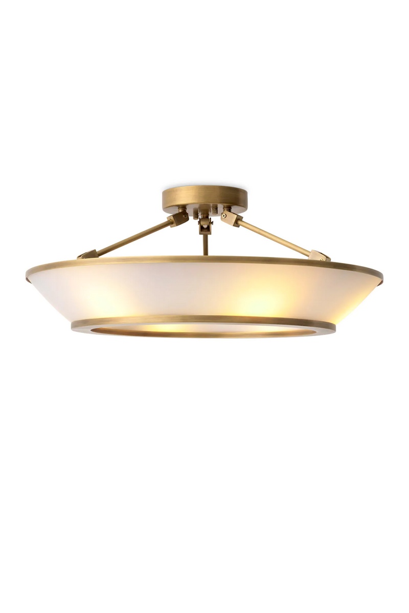 White Glass Ceiling Lamp | Eichholtz Ferette | Eichholtzmiami.com
