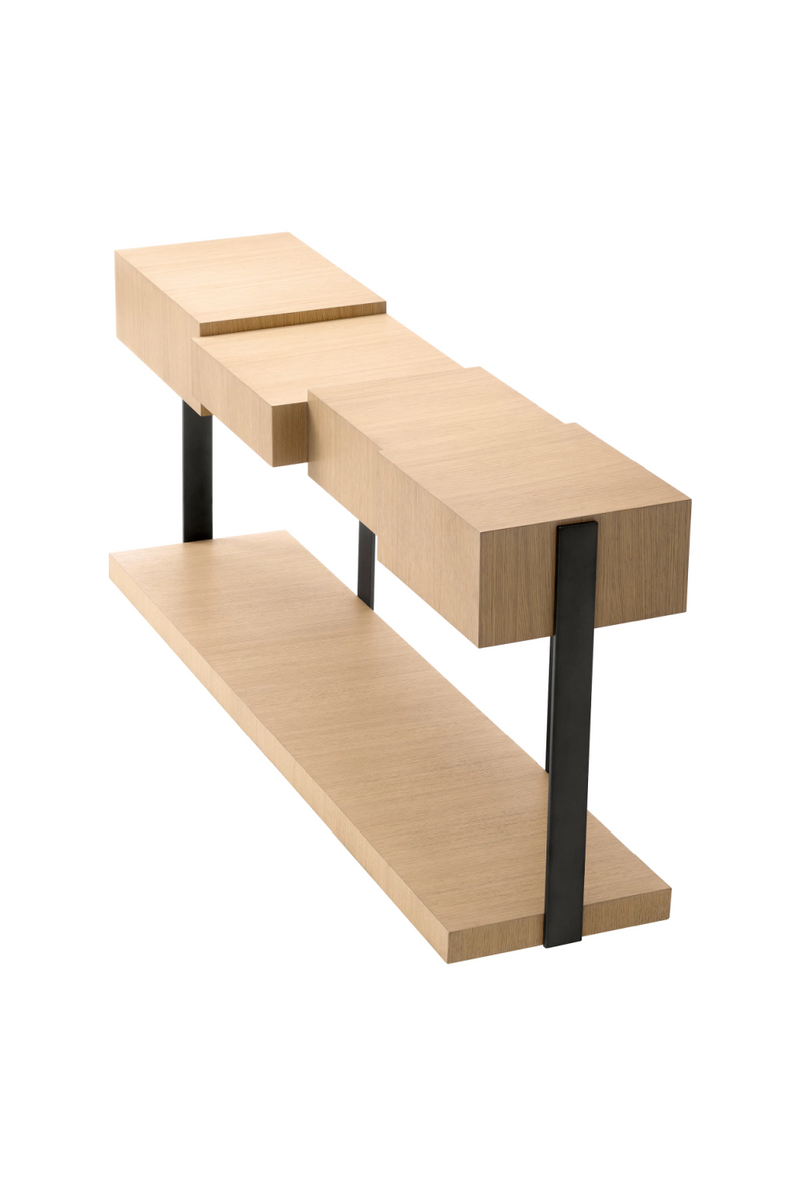 Oak Geometrical Console Table | Eichholtz Nerone | Eichholtzmiami.com