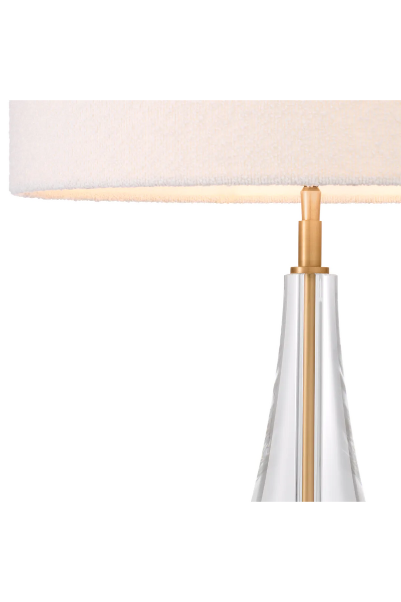 White Bouclé Shade Table Lamp | Eichholtz Stilla | Eichholtzmiami.com