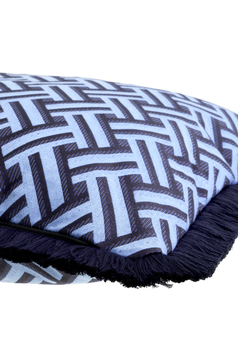 Dark Blue Fringed Cushion | Eichholtz Doris | Eichholtzmiami.com