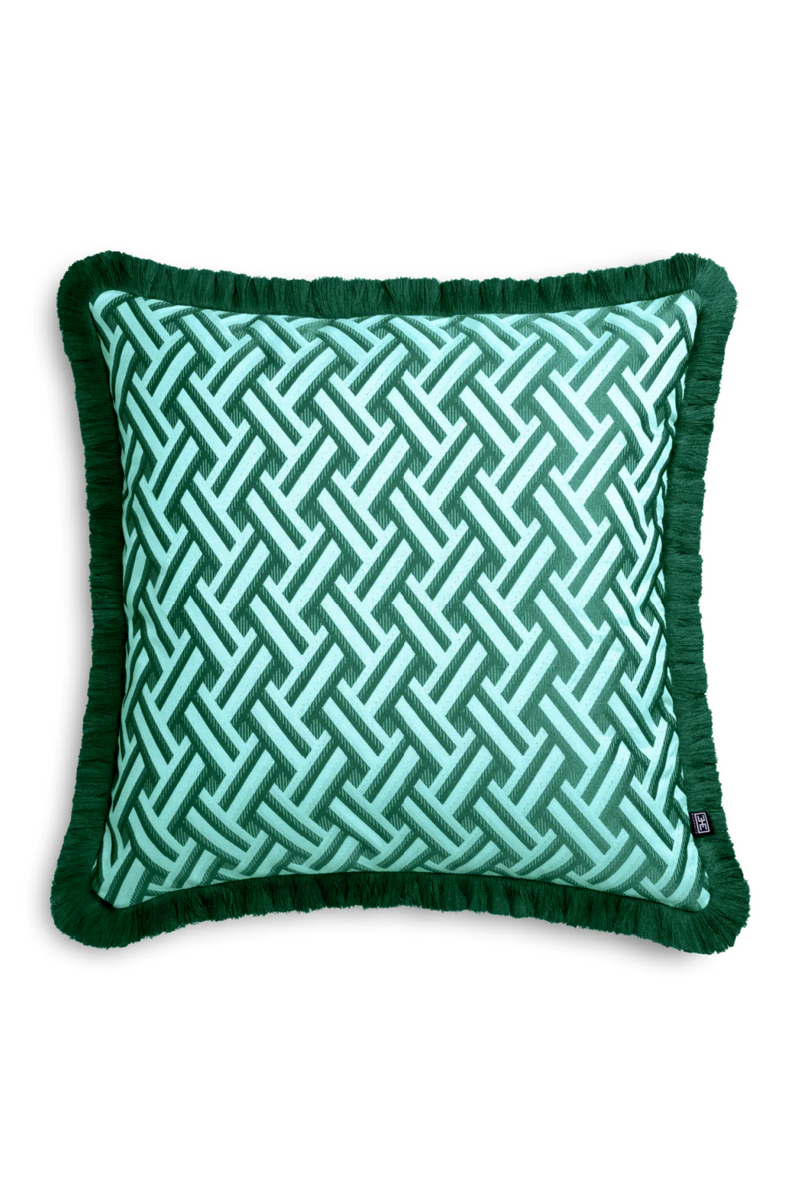 Green Fringed Cushion | Eichholtz Doris | Eichholtzmiami.com