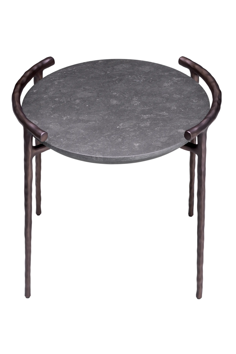 Gray Marble Rustic Side Table | Eichholtz Arca | Eichholtzmiami.com