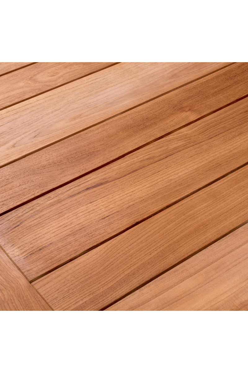 Slatted Teak Outdoor Dining Table | Eichholtz Glover | Eichholtzmiami.com