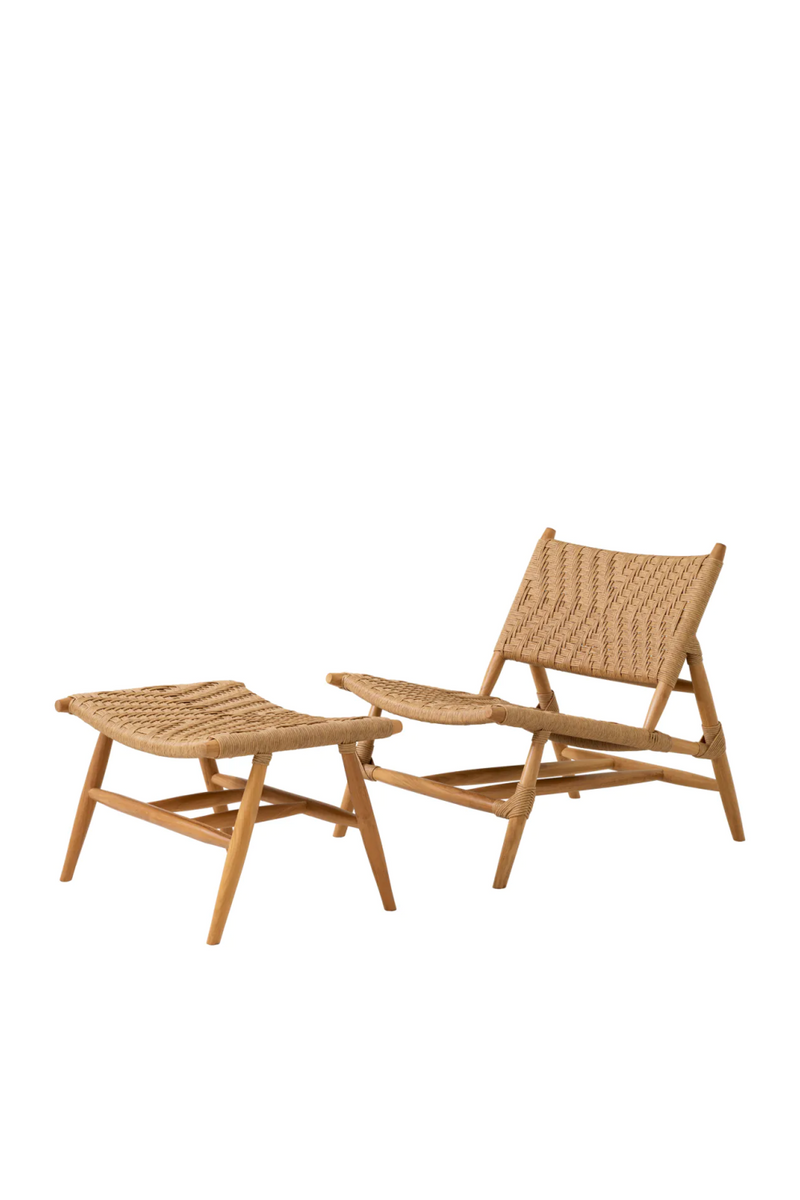 Weave Outdoor Chair & Foot Stool | Eichholtz Laroc | Eichholtzmiami.com
