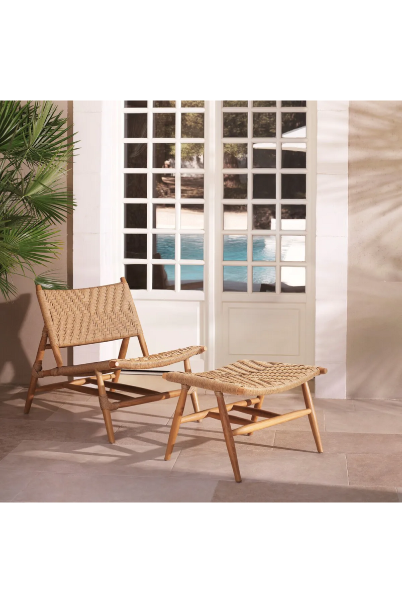 Weave Outdoor Chair & Foot Stool | Eichholtz Laroc | Eichholtzmiami.com